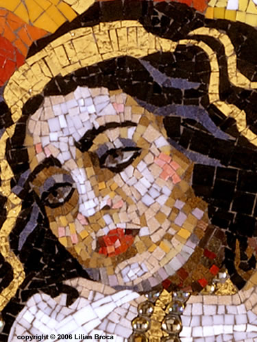 Queen Esther mosaic portrait Lilian Broca